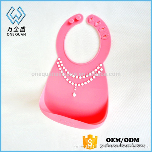 Anti-Bacterial Washable silicone personalized adult bibs
